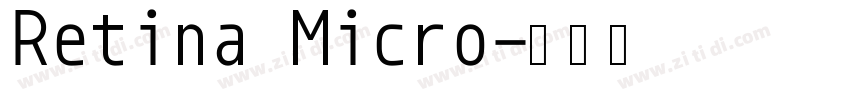Retina Micro字体转换